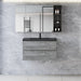 36" Floating Bathroom Vanity with Sink, Wall-Mounted Bathroom Storage Vanity with Quartz Sand Top Basin and Soft Close Drawers