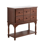 Mid-Century Wood Buffet Storage Sideboard TV Console, 77" x 14" x 36"