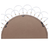 Sagebrook Home 36" Round Daisy Metal Wall Mirror, Contemporary Hanging Mirror
