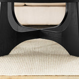36" Round Wooden Coffee Table: Elegant Centerpiece for Living Room and Reception