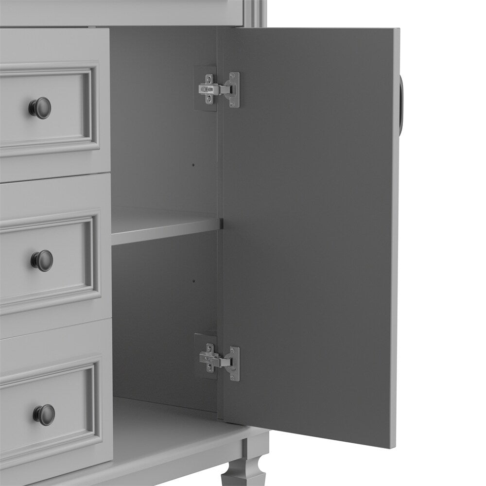 36"Modern Bathroom Vanity with Top Sink and Storage