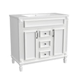 36"Modern Bathroom Vanity with Top Sink and Storage