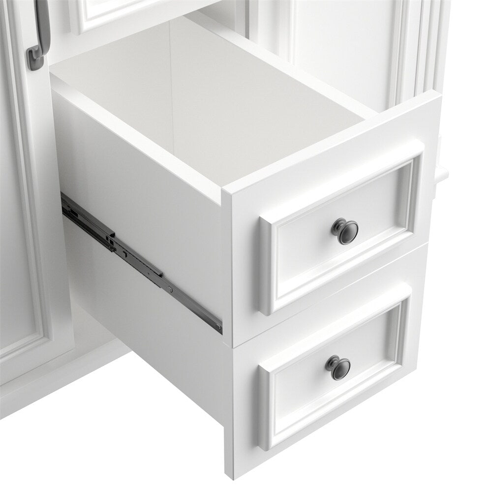 36"Modern Bathroom Vanity with Top Sink and Storage