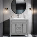 36"Modern Bathroom Vanity with Top Sink and Storage