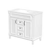 36"Modern Bathroom Vanity with Top Sink and Storage