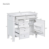 36'' Bathroom Vanity with Medicine Cabinet,Mirror Cabinet,3 PCS