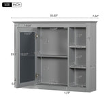 36'' Bathroom Vanity with Medicine Cabinet,Mirror Cabinet,3 PCS