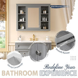 36'' Bathroom Vanity with Medicine Cabinet,Mirror Cabinet,3 PCS