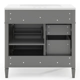 36'' Bathroom Vanity with Medicine Cabinet,Mirror Cabinet,3 PCS