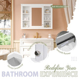 36'' Bathroom Vanity with Medicine Cabinet,Mirror Cabinet,3 PCS