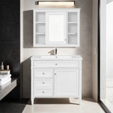 36'' Bathroom Vanity with Medicine Cabinet,Mirror Cabinet,3 PCS