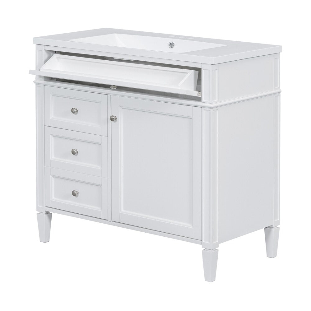 36'' Bathroom Vanity with Medicine Cabinet,Mirror Cabinet,3 PCS