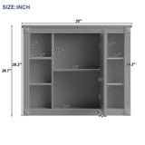 36'' Bathroom Vanity with Top Sink and Mirror Cabinet & 2 Drawers