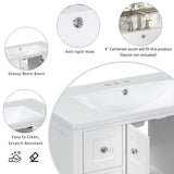 36'' Bathroom Vanity with Undermount Sink,Free Standing Vanity Set with 4 Drawers& Soft Closing Doors,Bathroom Storage Cabinet