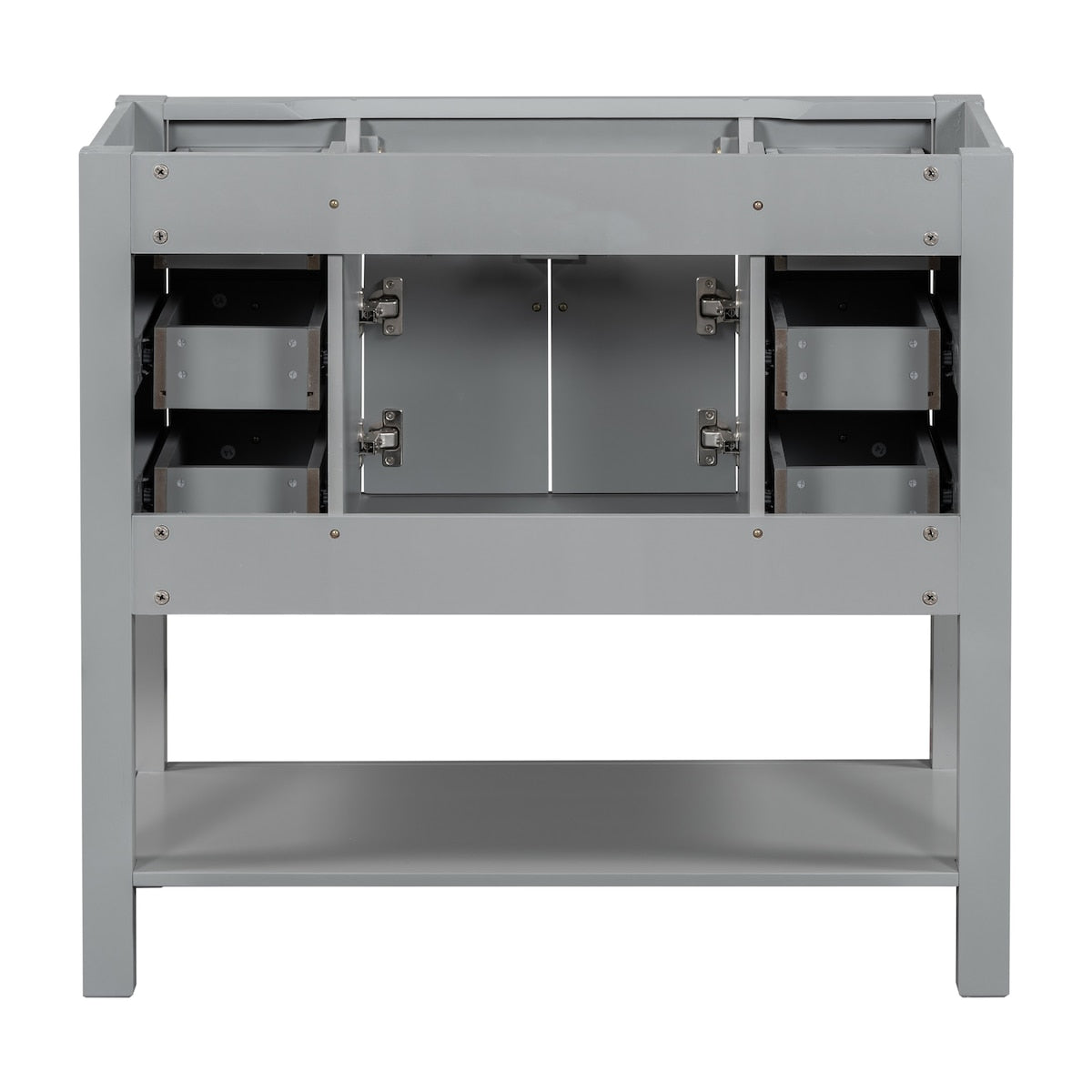 36'' Bathroom Vanity without Sink,with 2 Soft Closing Doors and 6 Drawers