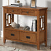 36'' Farmhouse Pine Wood Console Table Entry Sofa Table with 4 Drawers & 1 Storage Shelf