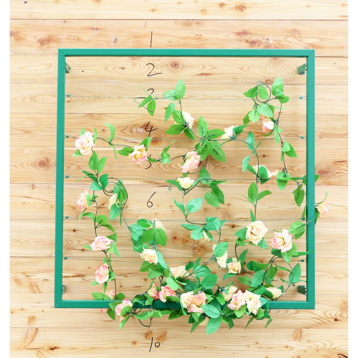 36'' H x 36'' W Wall Mounted Steel Lattice Panel Trellis - 2pc