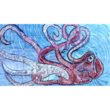 36in x 20in Octopus Design 45pc Ceramic Tile Mosaic Mural