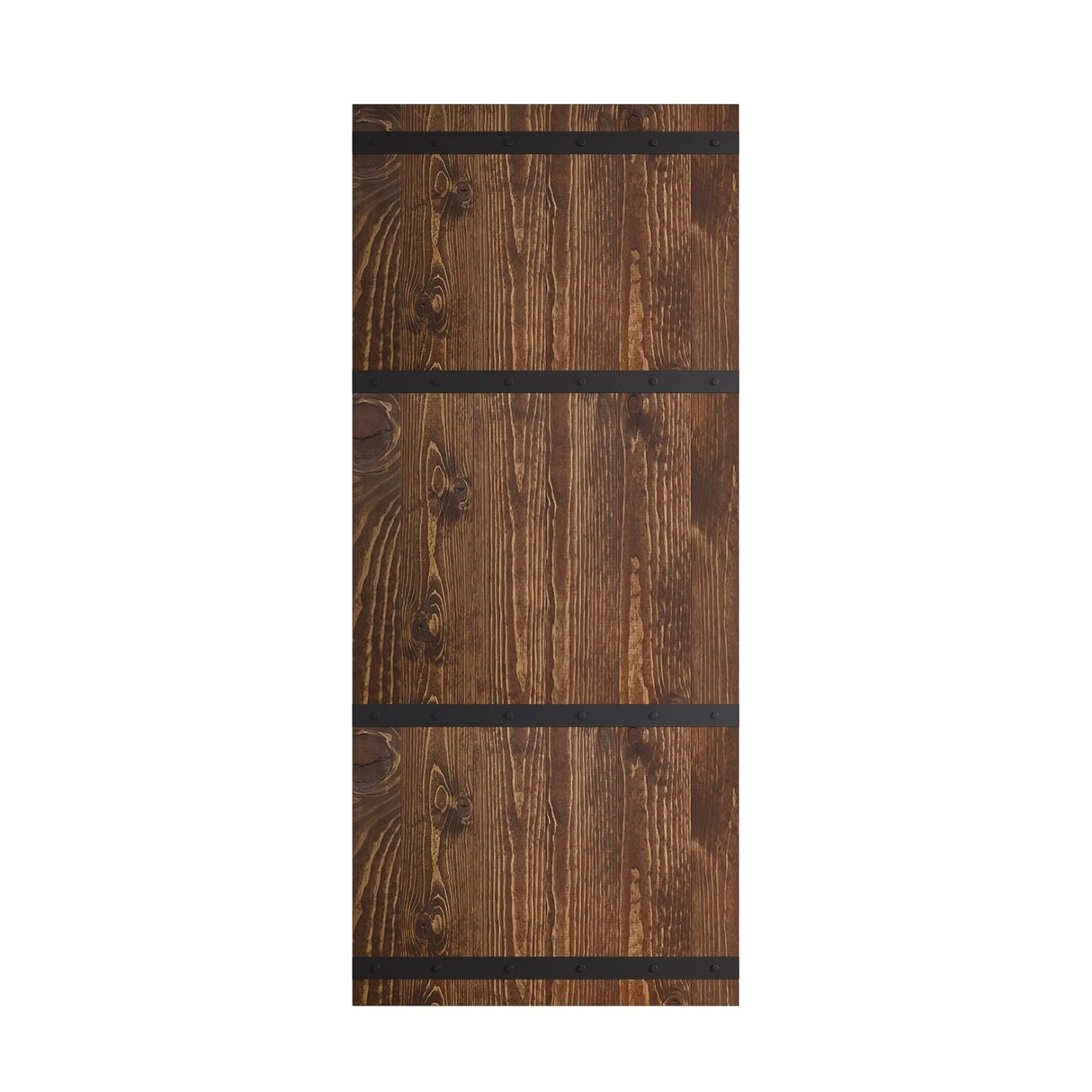 Coast Sequoia 24in./30in./36in. x 84in. Castle Series Pine Wood Sliding Barn Door With Hardware Kit