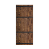 Coast Sequoia 24in./30in./36in. x 84in. Castle Series Pine Wood Sliding Barn Door With Hardware Kit