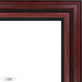 36x20 Traditional Mahogany Complete Wood Picture Frame with UV Acrylic, Foam Board Backing, & Hardware