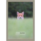 36x25 Traditional Silver Complete Wood Picture Frame with UV Acrylic, Foam Board Backing, & Hardware