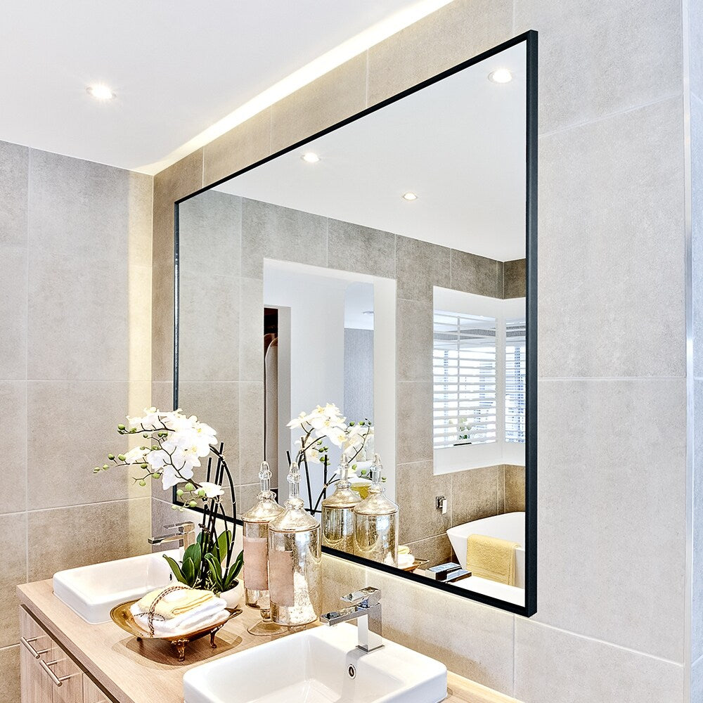 36x26 inches Aluminum Horizontal Hanging Decorative Wall Mirrors
