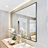 36x26 inches Aluminum Horizontal Hanging Decorative Wall Mirrors