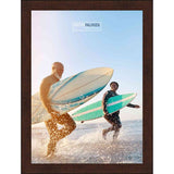 36x28 Traditional Mahogany Complete Wood Picture Frame with UV Acrylic, Foam Board Backing, & Hardware