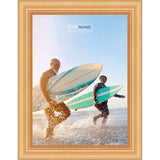 36x30 Contemporary Gold Complete Wood Picture Frame with UV Acrylic, Foam Board Backing, & Hardware
