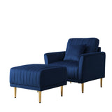 37" Single Sofa with Ottoman Set for Living Room Bedroom
