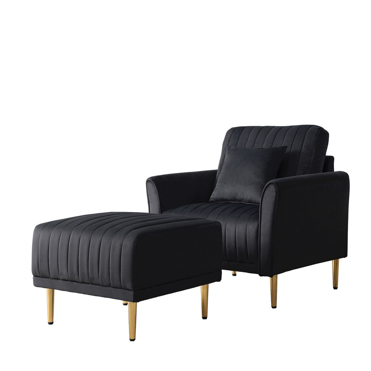 37" Single Sofa with Ottoman Set for Living Room Bedroom
