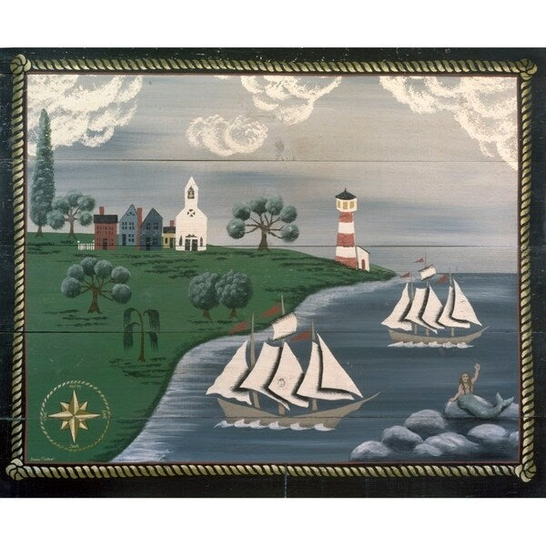 38 Ships At Sea-SUSCLI6418 Print 26.75"x32.25" by Susan Clickner