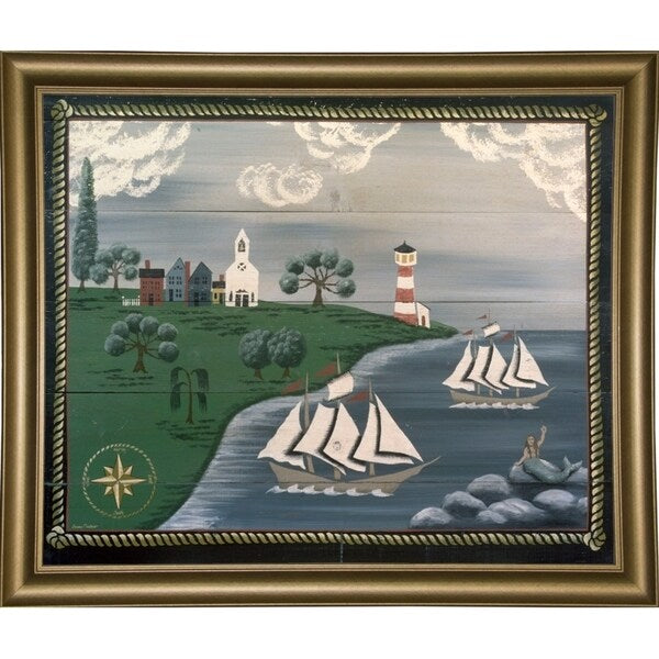38 Ships At Sea-SUSCLI6418 Print 26.75"x32.25" by Susan Clickner