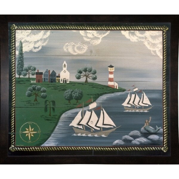 38 Ships At Sea-SUSCLI6418 Print 26.75"x32.25" by Susan Clickner