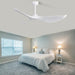 38" Modern Ceiling Fan without Lights, Remote Control and DC Motor - N/A