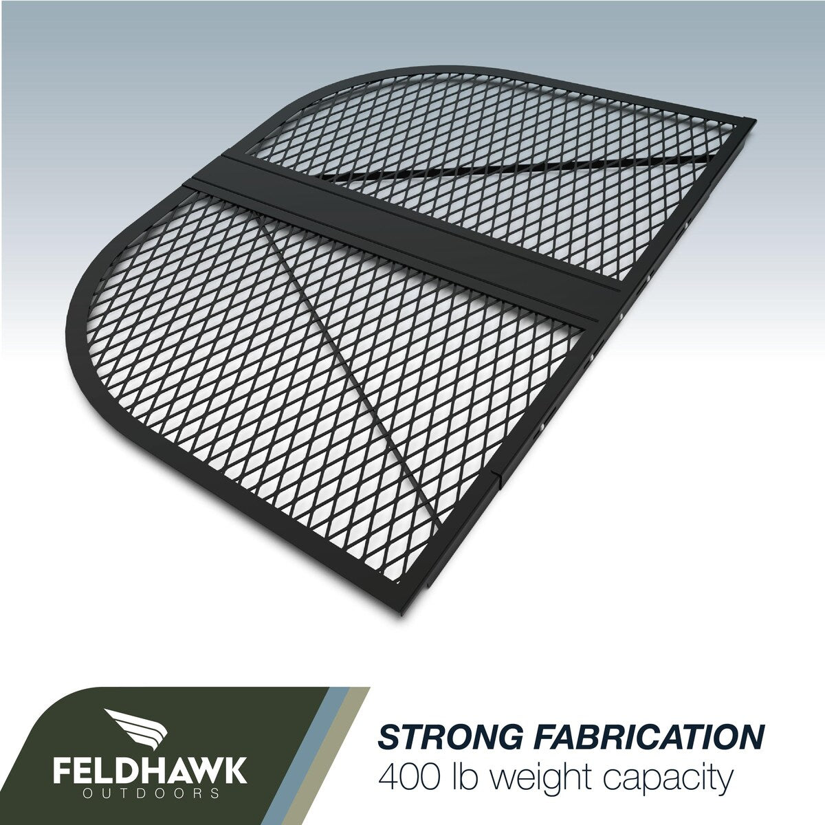 38" x 64" Window Well Cover Powder Coat Black Mesh Steel Well Cover D - Shaped Egress Covering Semi-universal fit.