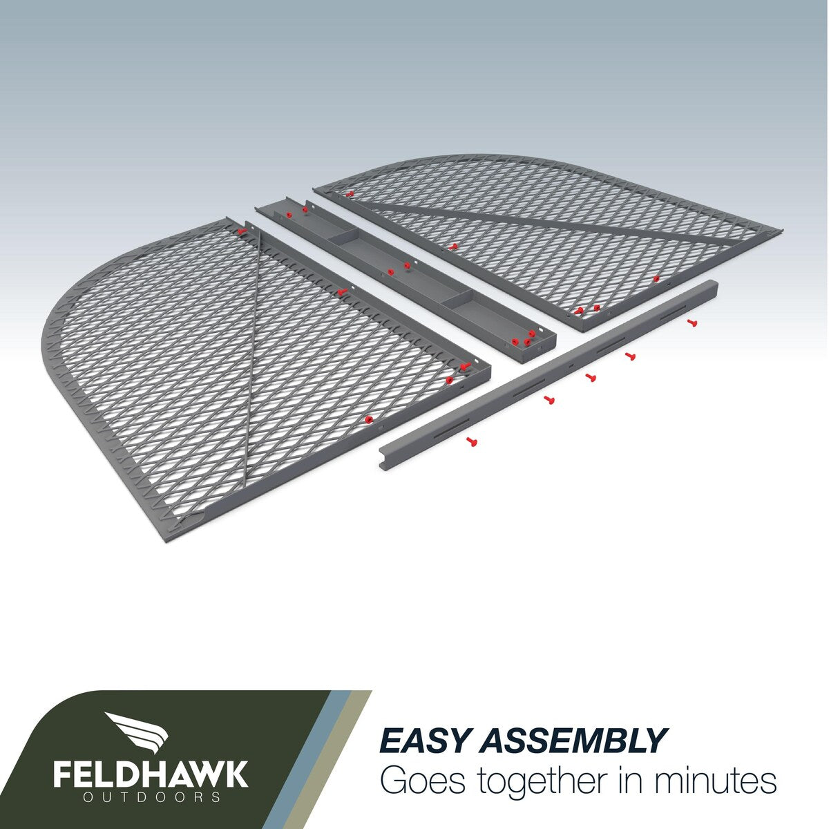 38" x 64" Window Well Cover Powder Coat Black Mesh Steel Well Cover D - Shaped Egress Covering Semi-universal fit.
