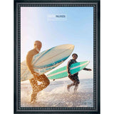 38x20 Traditional Black Complete Wood Picture Frame with UV Acrylic, Foam Board Backing, & Hardware