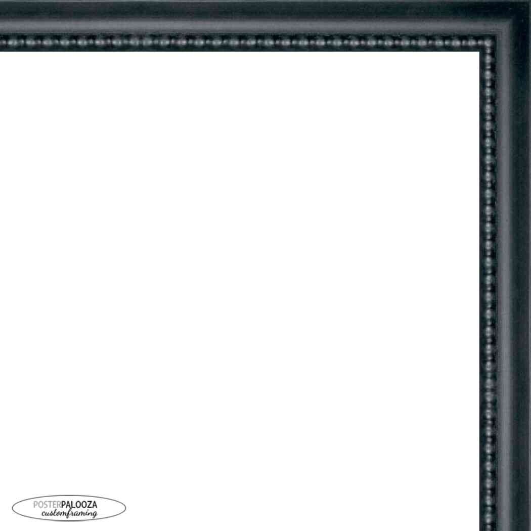 38x20 Traditional Black Complete Wood Picture Frame with UV Acrylic, Foam Board Backing, & Hardware