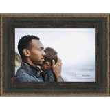 38x20 Traditional Black Complete Wood Picture Frame with UV Acrylic, Foam Board Backing, & Hardware