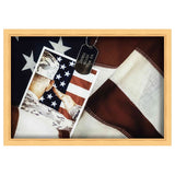 38x26 Gold Shadowbox Frame - Interior Size 38x26 by 1.25 In Deep - Gold Frame Made to Display Items Up To 1.25 In Deep