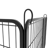 39.37" Dog Fence 16 Panels Heavy Duty Metal Playpen with Door for Outdoor