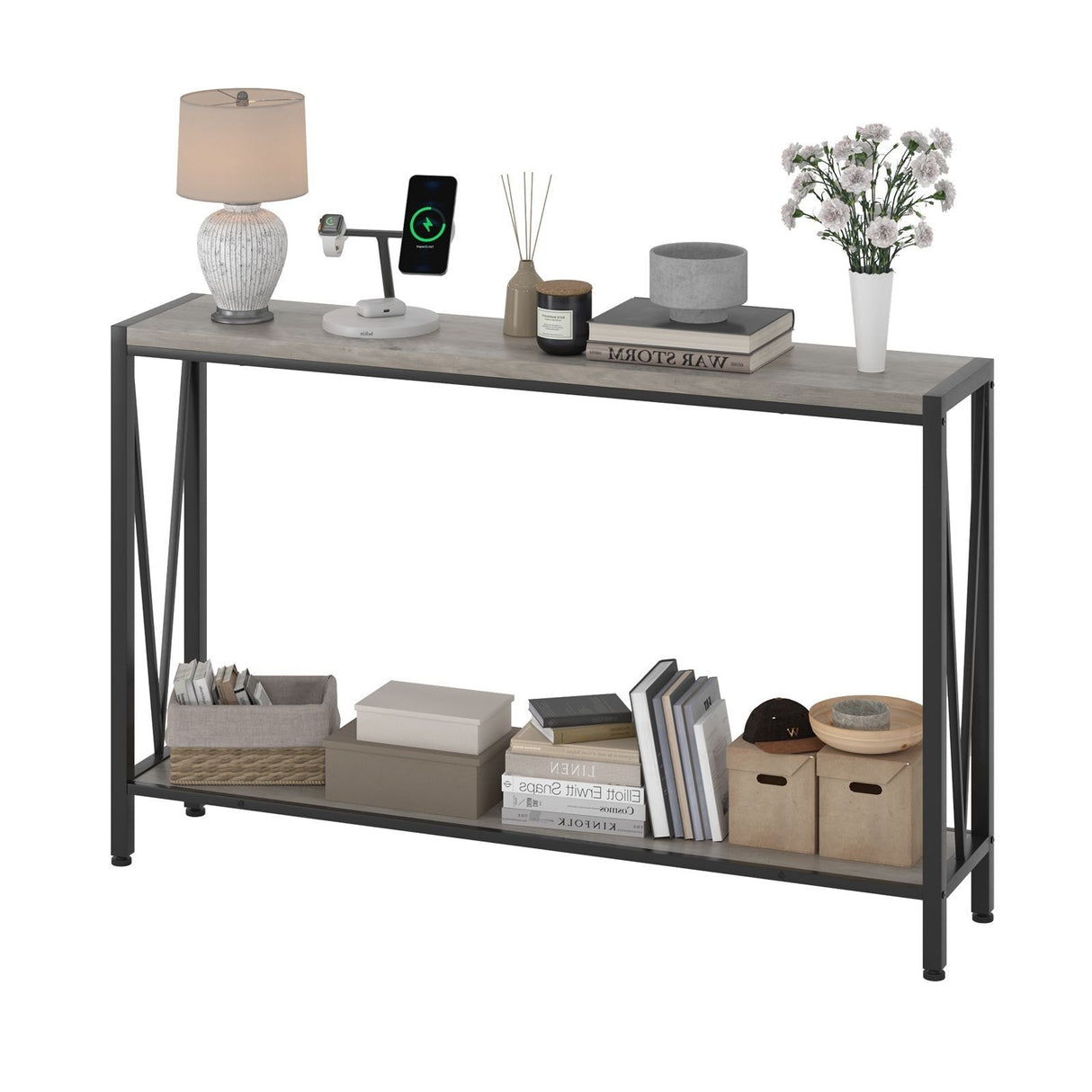 39.4" Behind Couch Table, Narrow Sofa Table