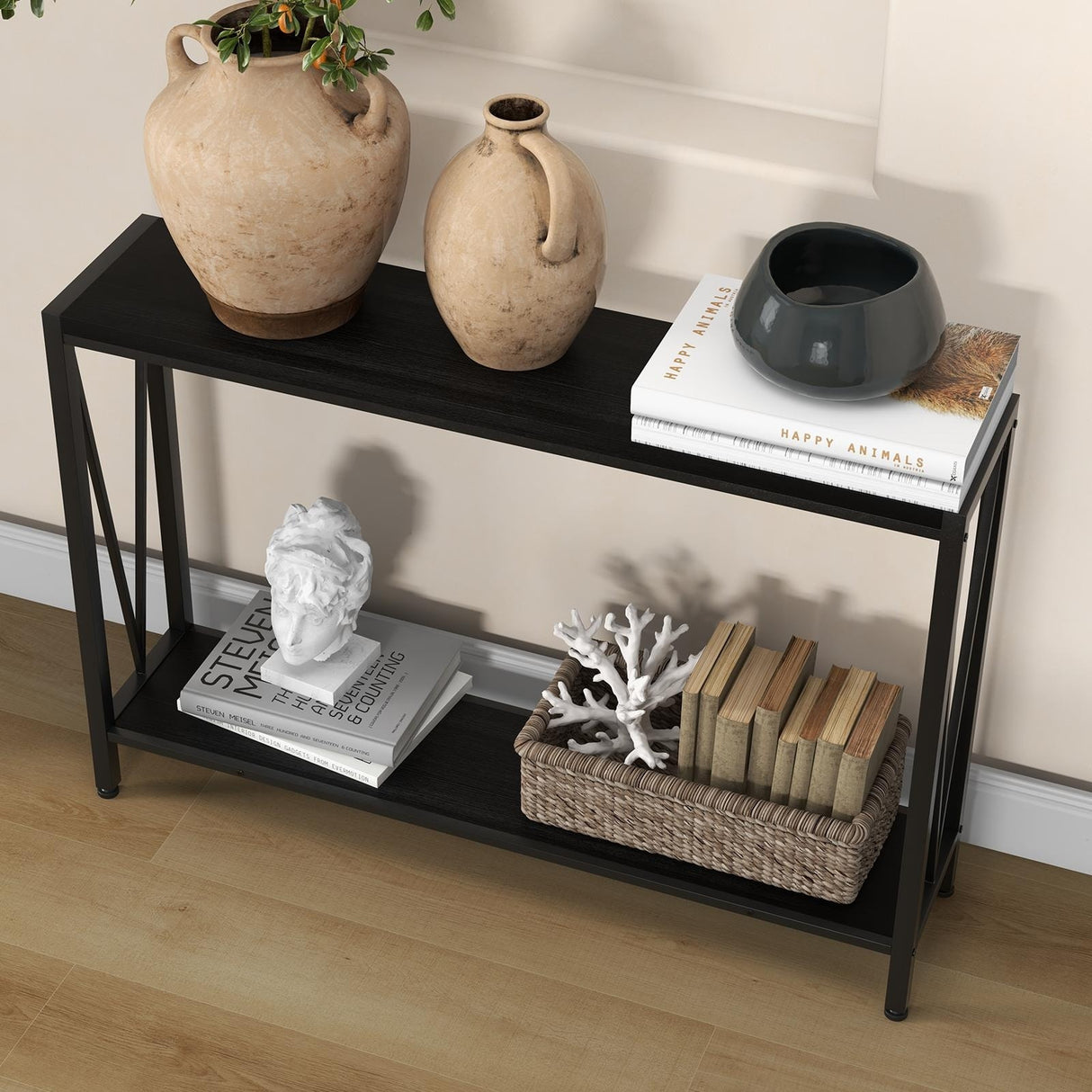 39.4" Behind Couch Table, Narrow Sofa Table