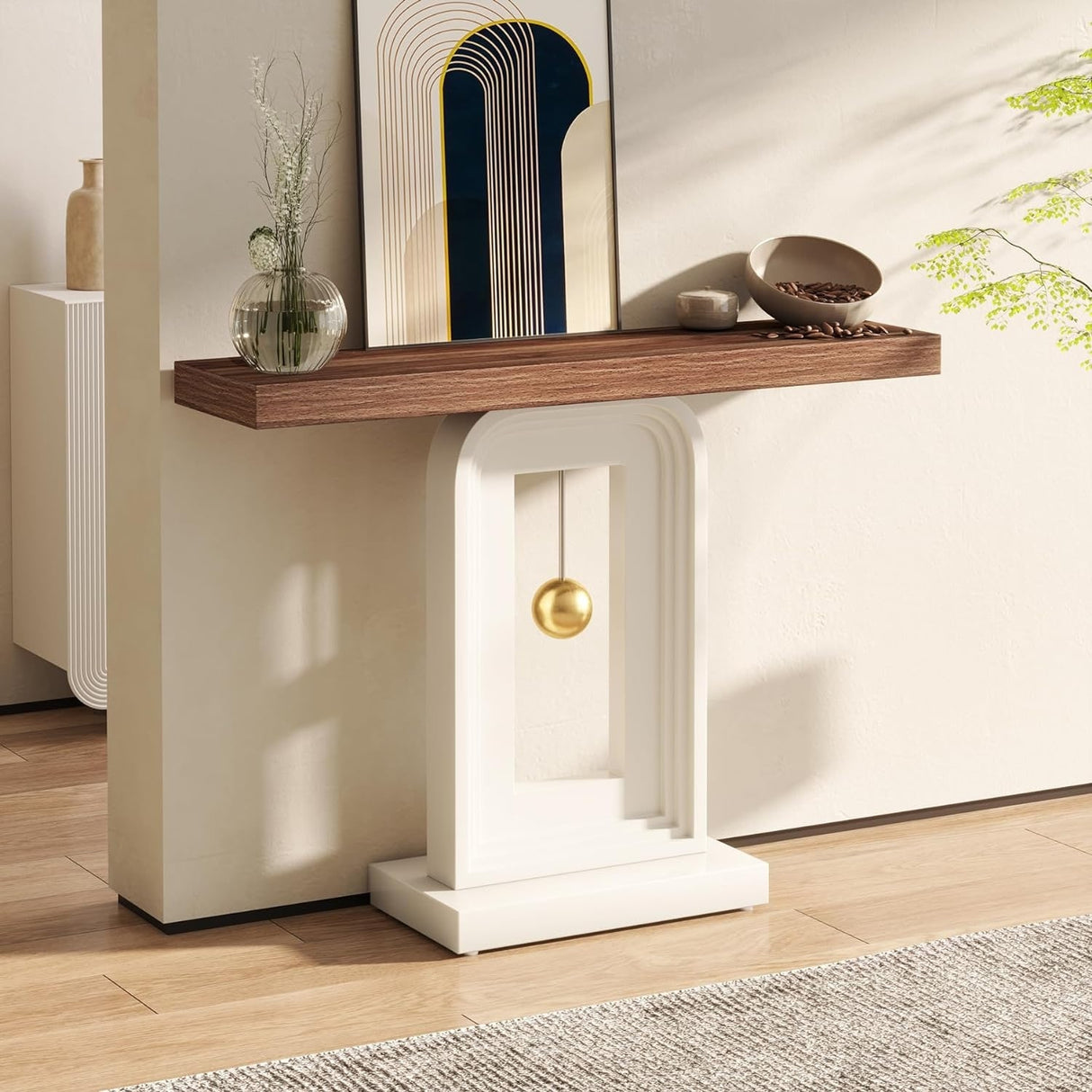 39.5 Inche Narrow Console Sofa Hallway Accent Table for Entryway