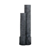 39.5-inch Garden Waterfall Fountain w/LED Lights for Yard, Floor Patio