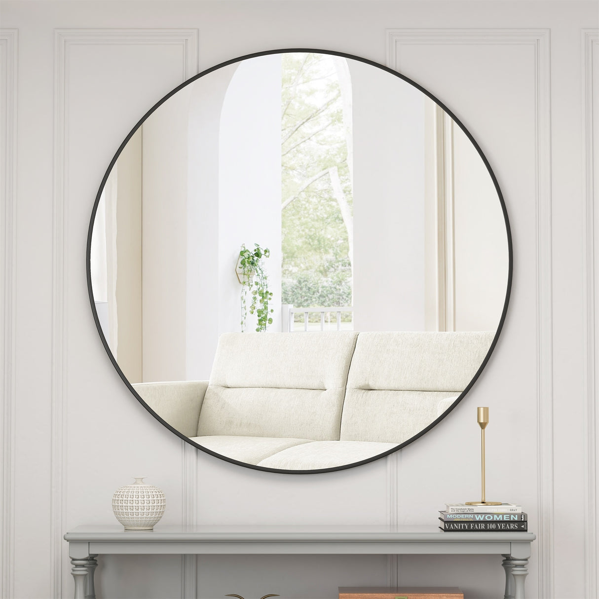 39" Wall Mounted Circular Mirror