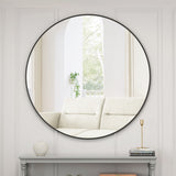 39" Wall Mounted Circular Mirror