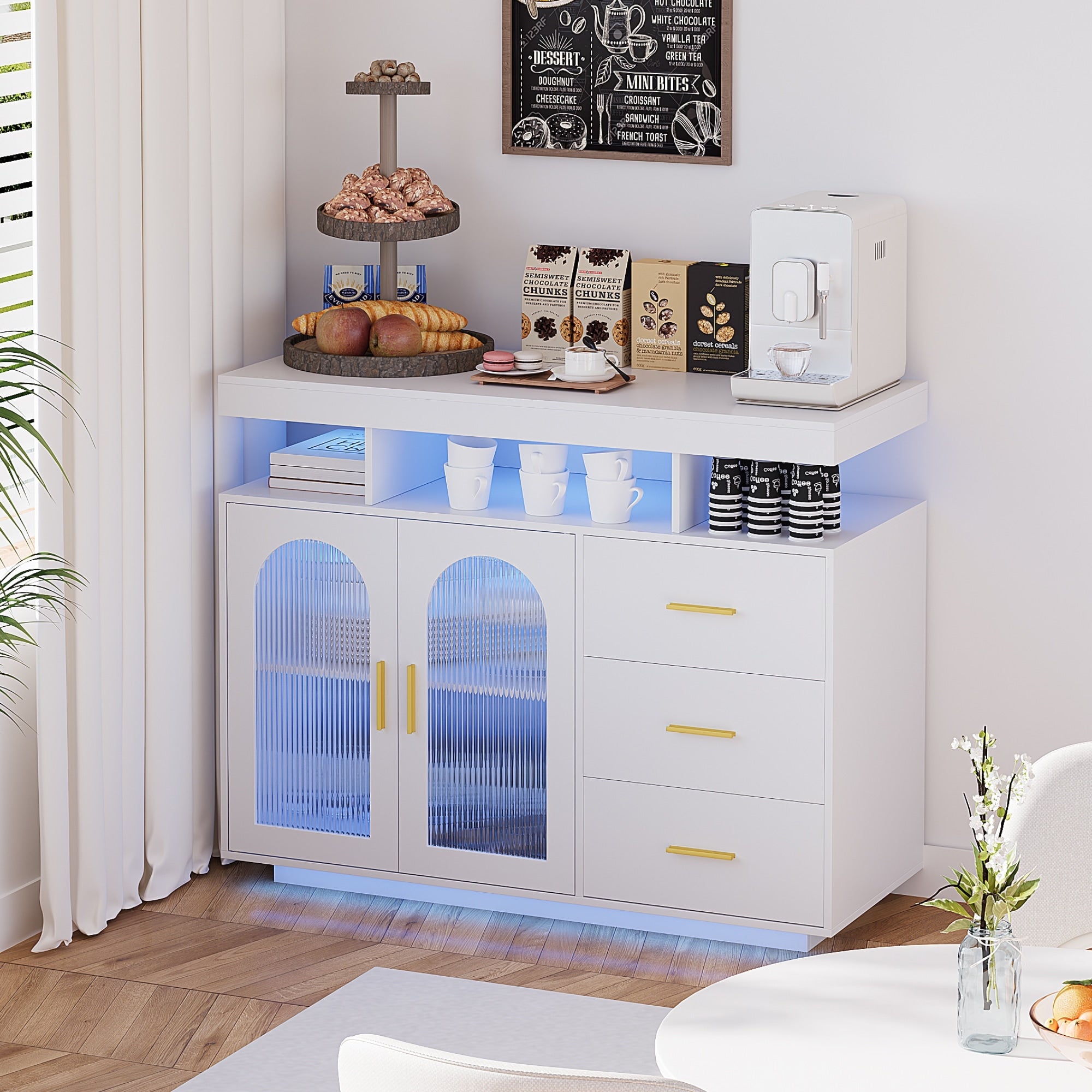 39 Wide Sideboard With LED Light N A